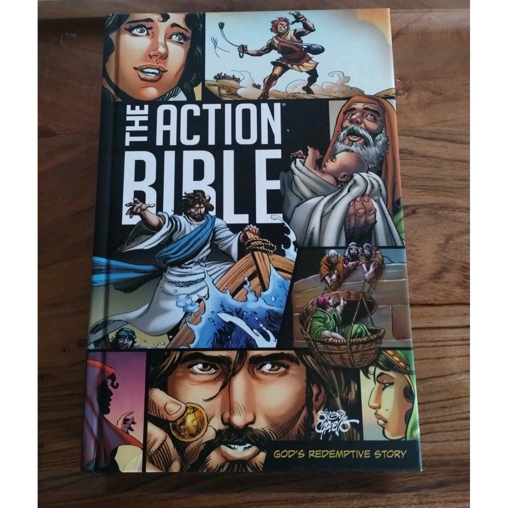 The Action Bible Gods Redemptive Story Hardcover Illustrated Sergio Cariello